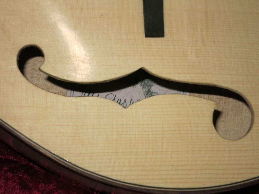 2 point F hole mandolin 2013